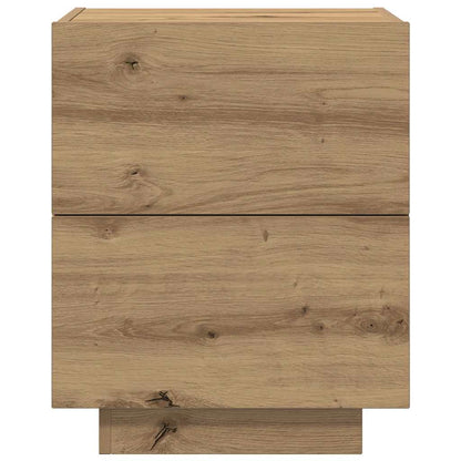 Bedside Cabinet with Drawer 2 pcs Artisan Oak 45 x 40 x 55 cm