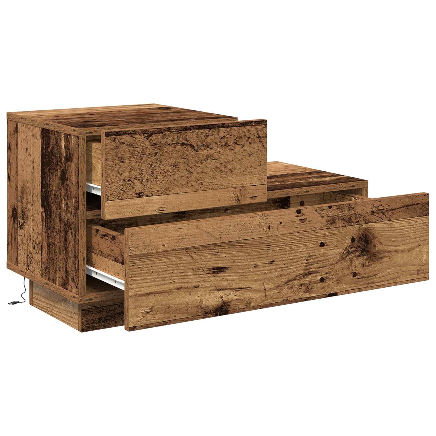 Bedside Cabinet Old Wood 70 x 36 x 40.5 cm Engineered Wood