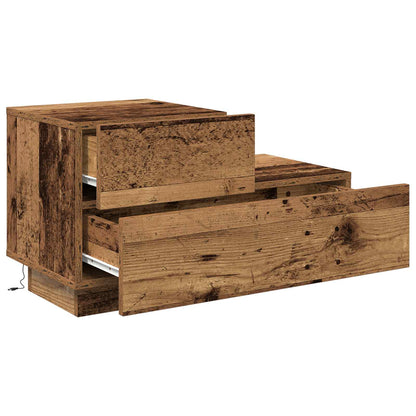 Bedside Cabinet Old Wood 70 x 36 x 40.5 cm Engineered Wood