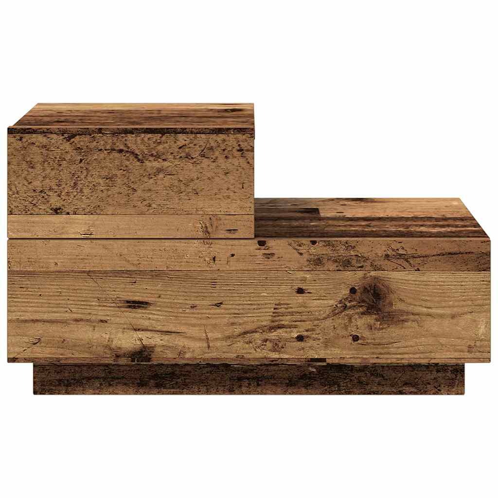 Bedside Cabinet Old Wood 70 x 36 x 40.5 cm Engineered Wood