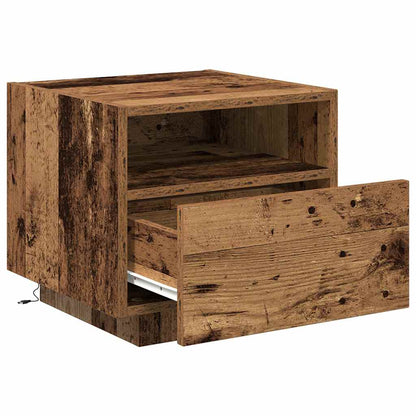 Bedside Cabinet 2 pcs Old Wood 40 x 39 x 37 cm Engineered Wood