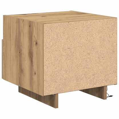 Bedside Cabinet with Drawer 2 pcs Artisan Oak 40 x 39 x 37 cm