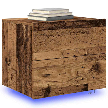 Bedside Cabinet Old Wood 50 x 39 x 41 cm Engineered Wood