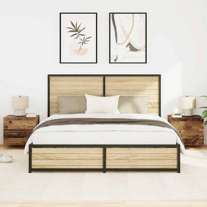 Bedside Cabinet 2 pcs Old Wood 50 x 39 x 41 cm Engineered Wood