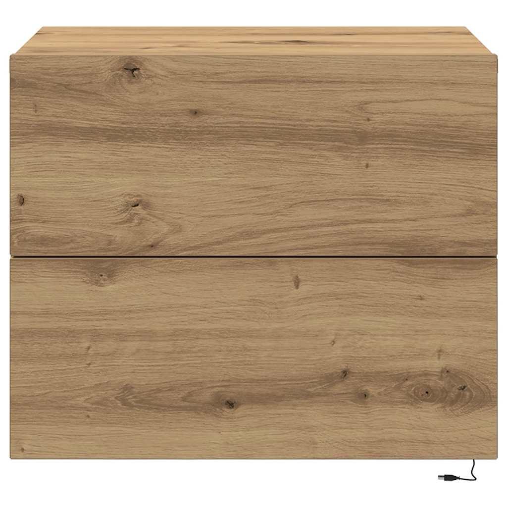 Bedside Cabinet Artisan Oak 50 x 39 x 41 cm Engineered Wood