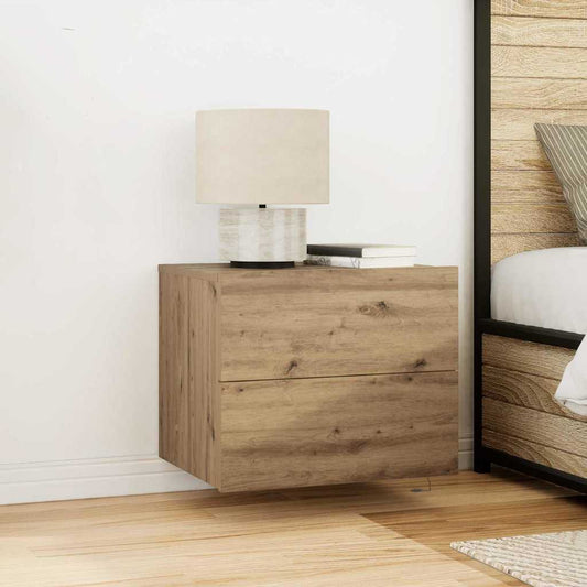 Bedside Cabinet 2 pcs Artisan Oak 50 x 39 x 41 cm
