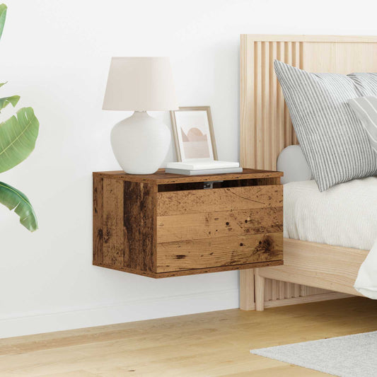 Wall-mounted Bedside Cabinet 2 pcs Old Wood 50 x 36 x 30 cm