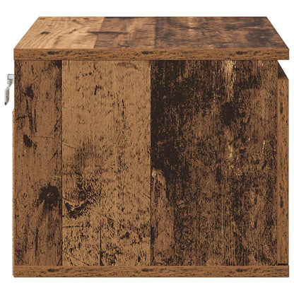 Wall-mounted Bedside Cabinet 2 pcs Old Wood Engineered Wood