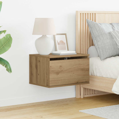 Wall-mounted Bedside Cabinet 2 pcs Artisan Oak 50 x 36 x 30 cm