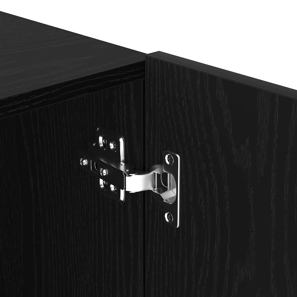 TV Cabinet Set 100 x 30 x 41 cm Black Oak Engineered Wood