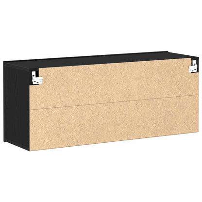 TV Cabinet Set 100 x 30 x 41 cm Black Oak Engineered Wood