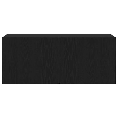 TV Cabinet Set 100 x 30 x 41 cm Black Oak Engineered Wood