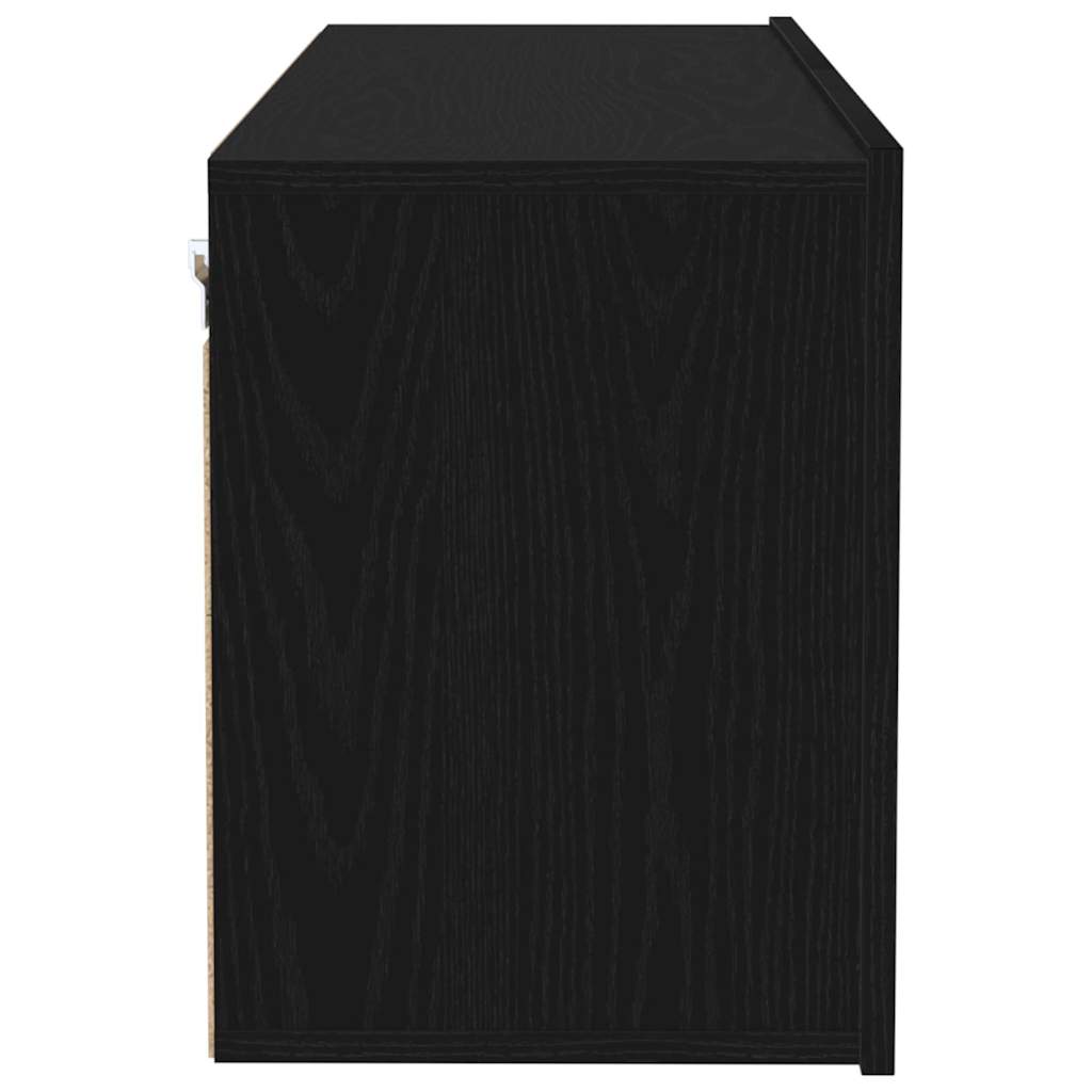 TV Cabinet Set 100 x 30 x 41 cm Black Oak Engineered Wood