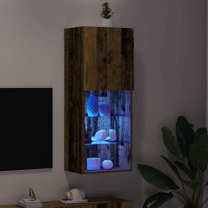 TV Cabinet Set Old Wood 40.5 x 30 x 102 cm Engineered Wood