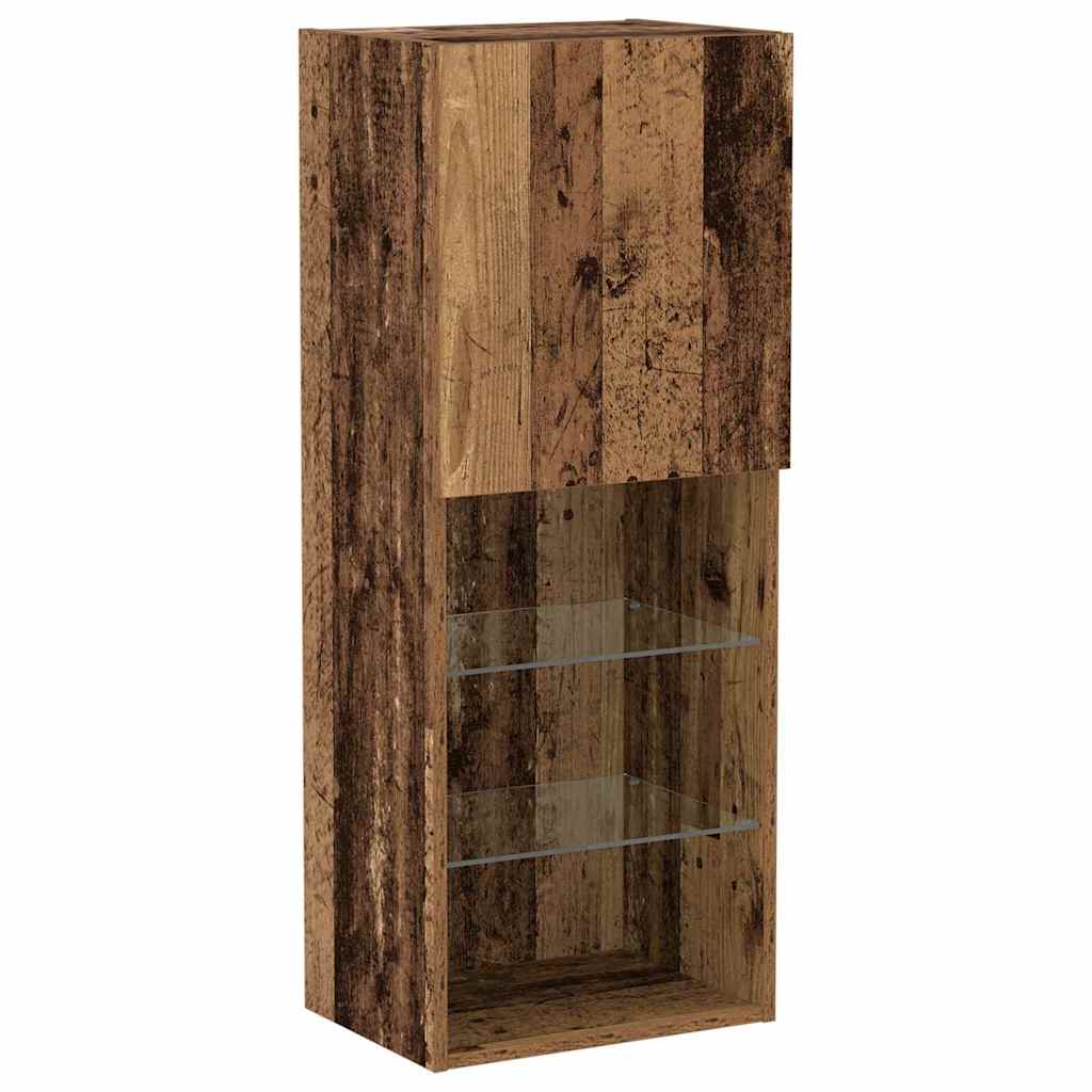 TV Cabinet Set Old Wood 40.5 x 30 x 102 cm Engineered Wood