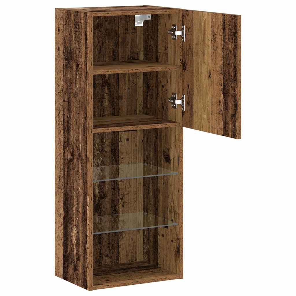 TV Cabinet Set Old Wood 40.5 x 30 x 102 cm Engineered Wood