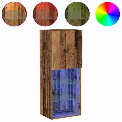 TV Cabinet Set Old Wood 40.5 x 30 x 102 cm Engineered Wood