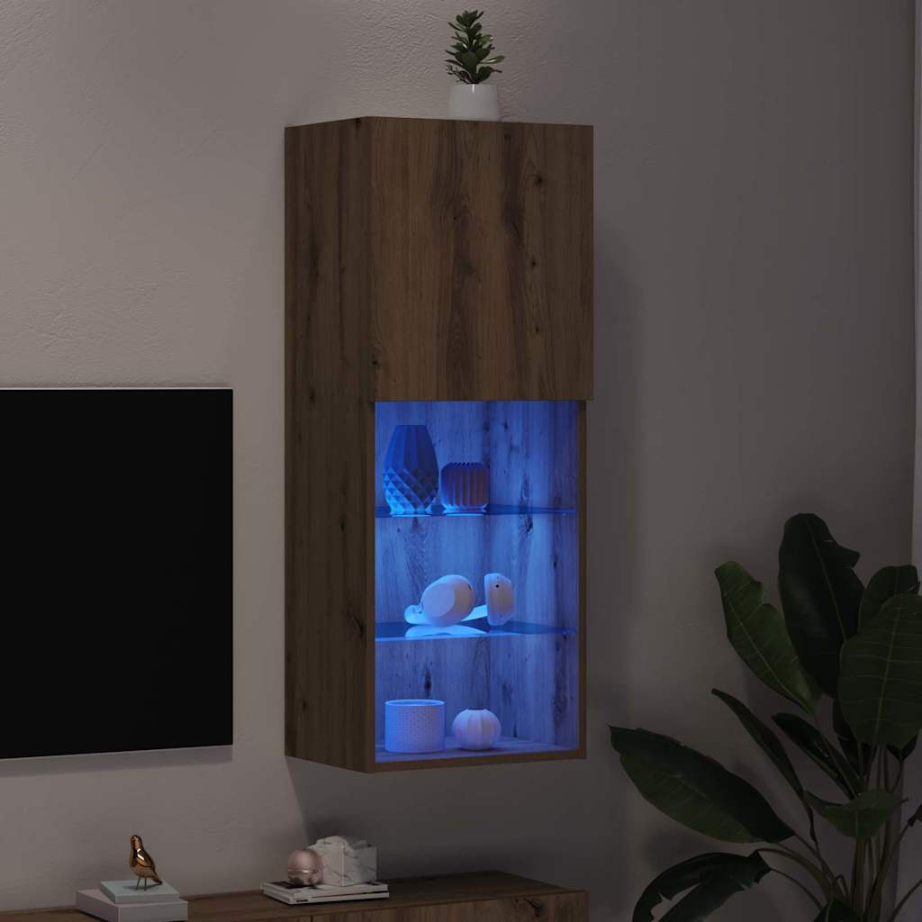 TV Cabinet Set 40.5 x 30 x 102 cm Artisan Oak Engineered Wood