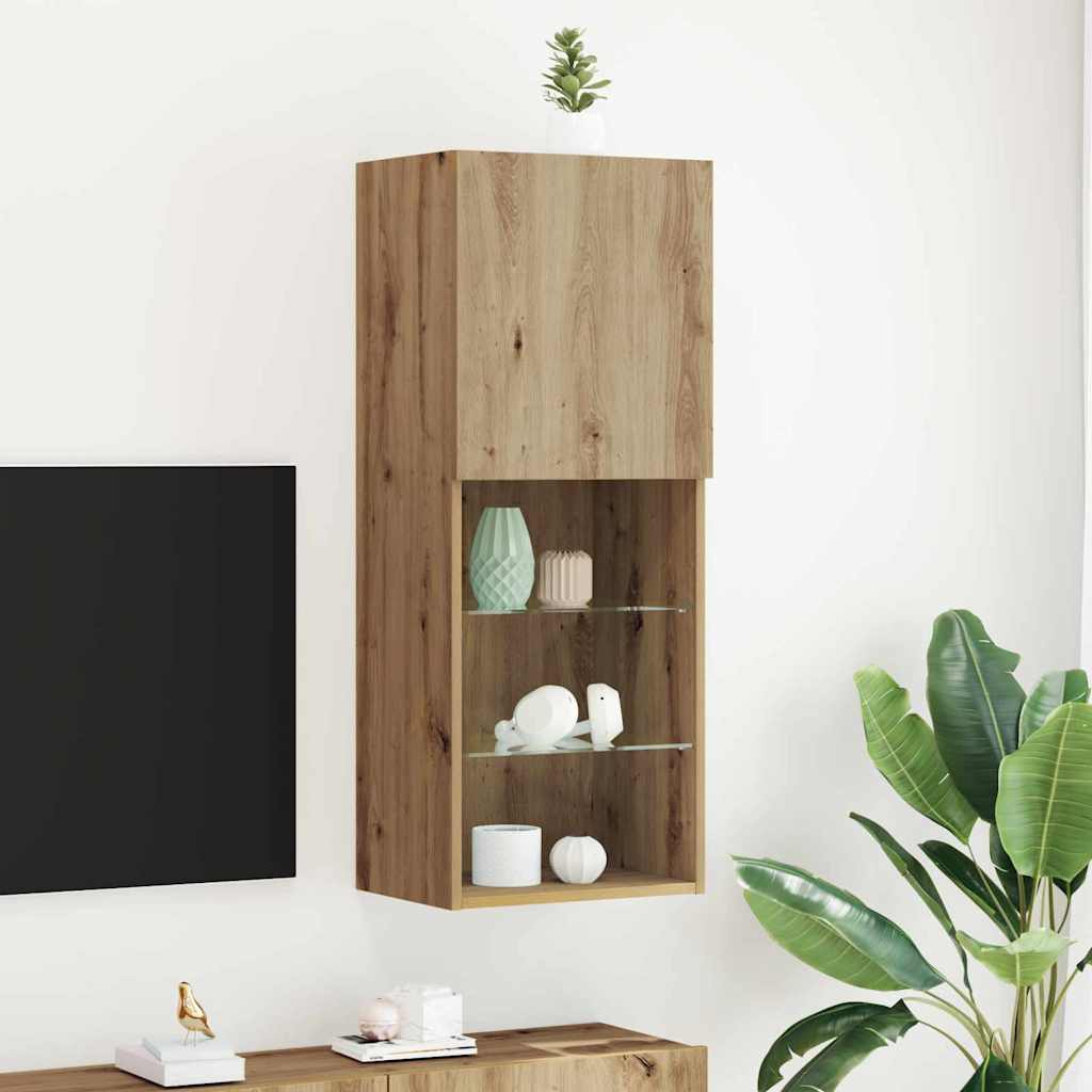 TV Cabinet Set 40.5 x 30 x 102 cm Artisan Oak Engineered Wood