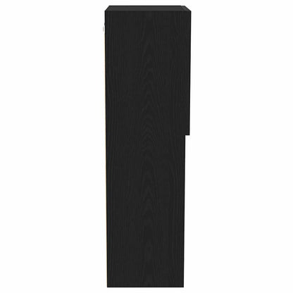 TV Cabinet Set Black Oak 40.5 x 30 x 102 cm Engineered Wood