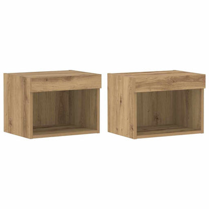 TV Cabinet Set 2 pcs Artisan Oak Engineered Wood