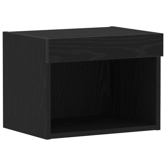 TV Cabinet Set 40 x 30 x 30 cm Black Oak Engineered Wood
