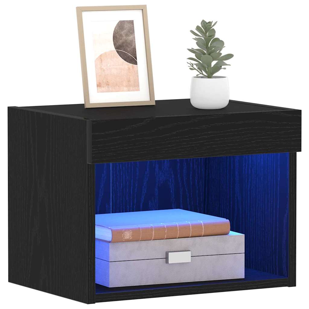 TV Cabinet Set Black Oak 40 x 30 x 30 cm Engineered Wood