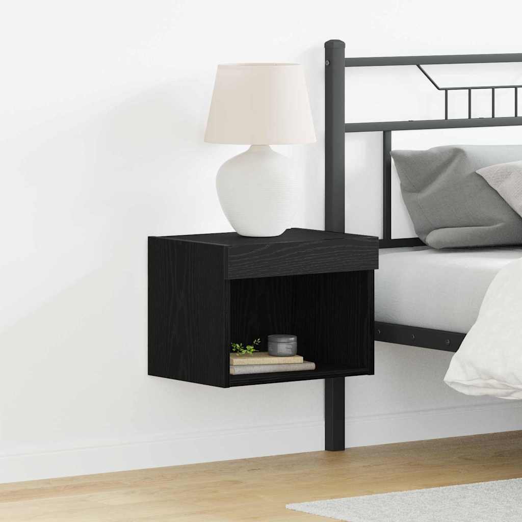 TV Cabinet Set 2 pcs Black Oak 40 x 30 x 30 cm Engineered Wood