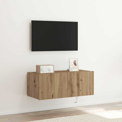 TV Wall Cabinet 80 x 35 x 31 cm Artisan Oak Engineered Wood