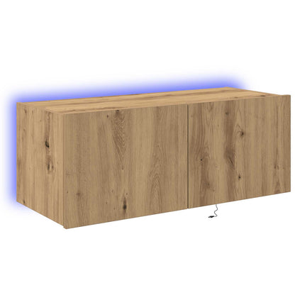 TV Wall Cabinet 80 x 35 x 31 cm Artisan Oak Engineered Wood