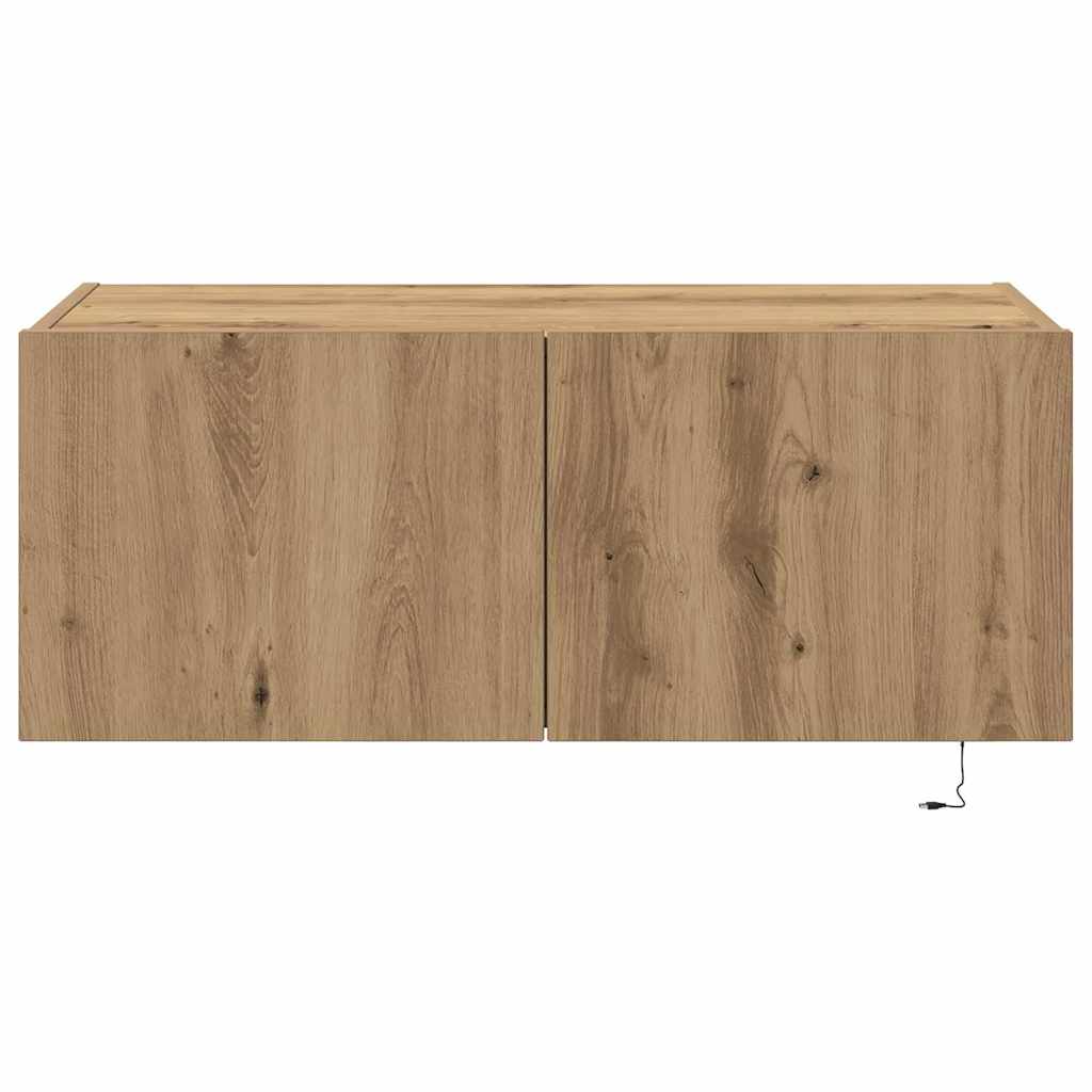 TV Wall Cabinet 80 x 35 x 31 cm Artisan Oak Engineered Wood