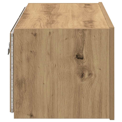 TV Wall Cabinet 80 x 35 x 31 cm Artisan Oak Engineered Wood