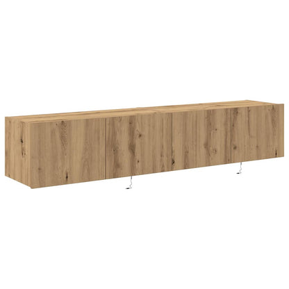TV Wall Cabinet 2 pcs Artisan Oak Engineered Wood