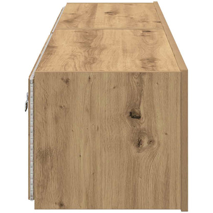 TV Wall Cabinet 2 pcs Artisan Oak Engineered Wood
