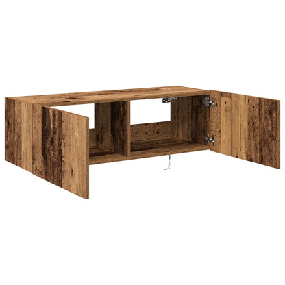 TV Wall Cabinet 2 pcs Old Wood 100 x 35 x 31 cm Engineered Wood