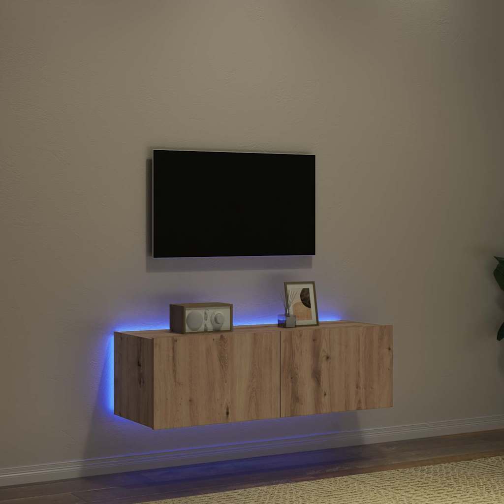 TV Wall Cabinet 100 x 35 x 31 cm Artisan Oak Engineered Wood