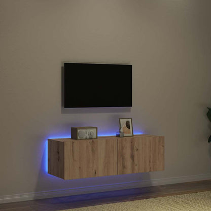 TV Wall Cabinet 100 x 35 x 31 cm Artisan Oak Engineered Wood