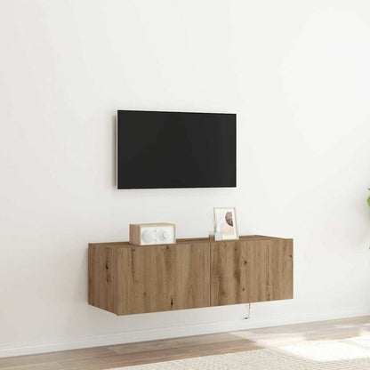 TV Wall Cabinet 100 x 35 x 31 cm Artisan Oak Engineered Wood