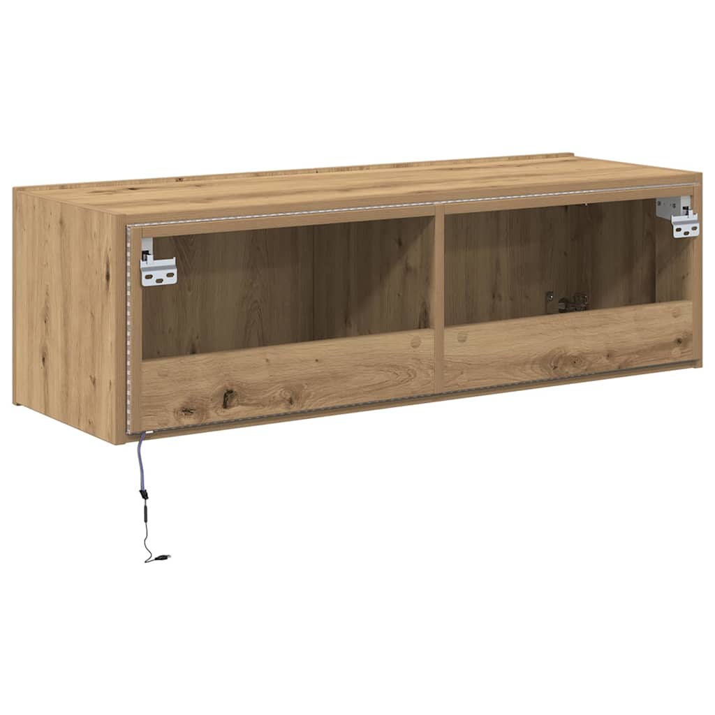 TV Wall Cabinet 100 x 35 x 31 cm Artisan Oak Engineered Wood