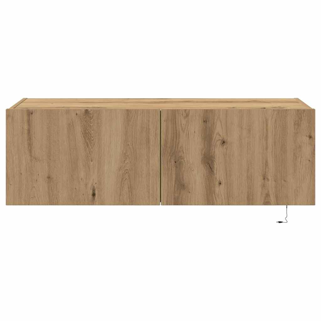 TV Wall Cabinet 100 x 35 x 31 cm Artisan Oak Engineered Wood