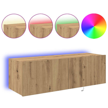 TV Wall Cabinet 100 x 35 x 31 cm Artisan Oak Engineered Wood