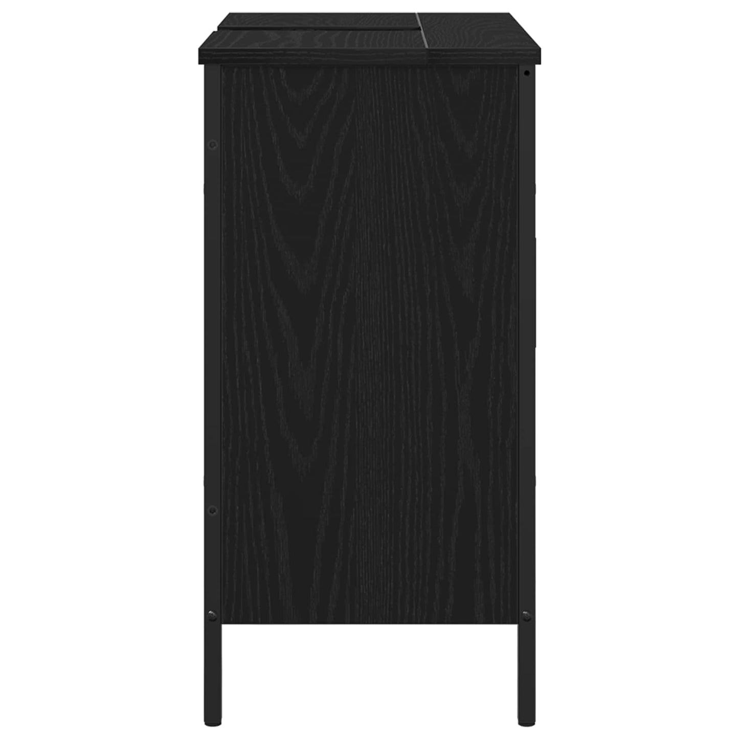 Bathroom Sink Cabinet Black Oak 60 x 30 x 60 cm Engineered Wood