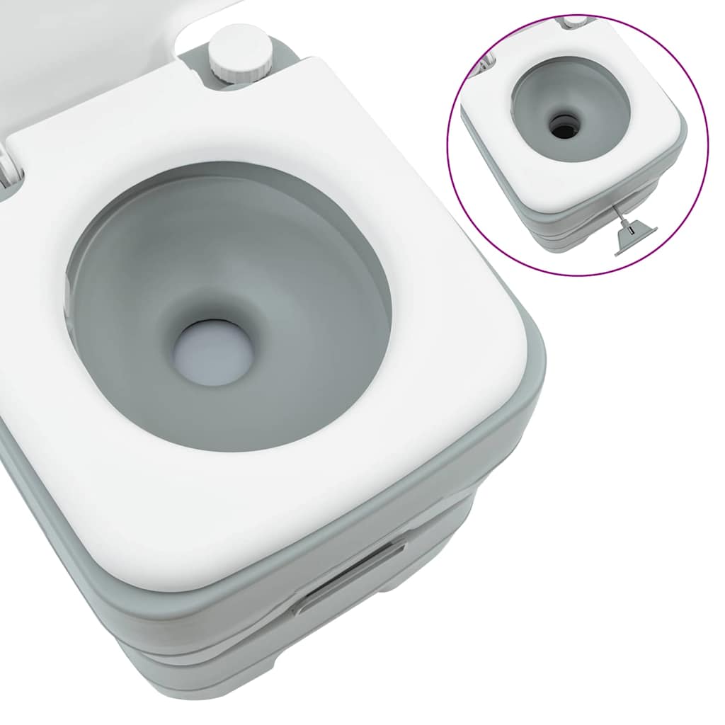 Camping Toilet Grey 41.5 x 36.5 x 42 cm