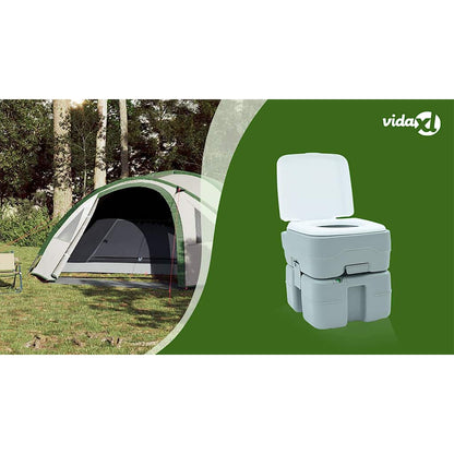 Camping Toilet Grey 41.5 x 36.5 x 42 cm