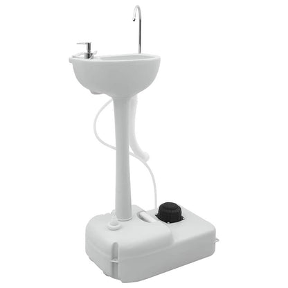 Camping Toilet Set 2 pcs Grey and White