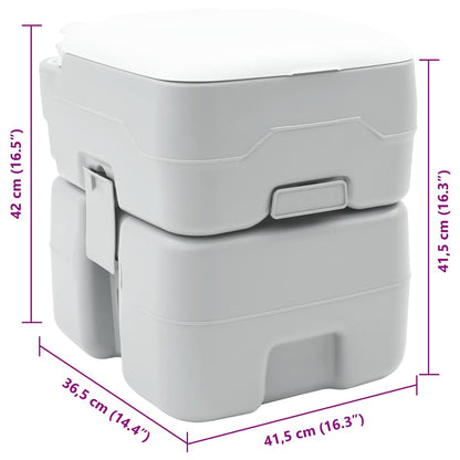 Camping Toilet Grey 41.5 x 36.5 x 42 cm