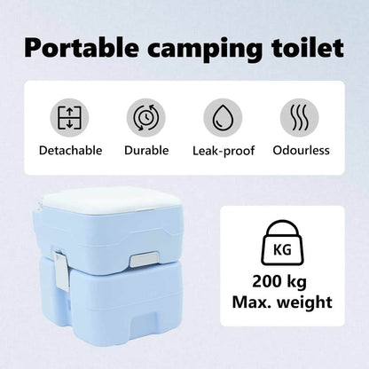 Camping Toilet Blue 41.5 x 36.5 x 42 cm