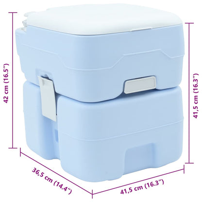 Camping Toilet Blue 41.5 x 36.5 x 42 cm