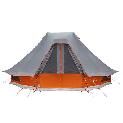 Tipi Tent with Roof Grey and Orange 466 x 310 x 240 cm Taffeta