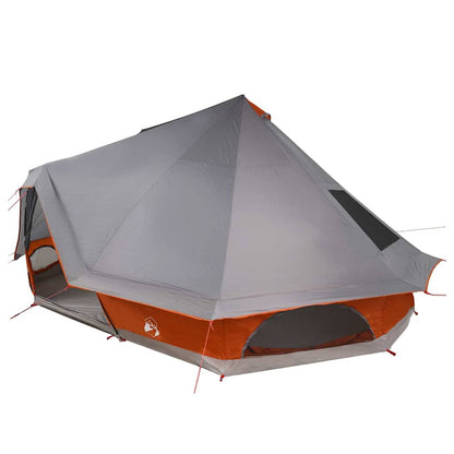 Tipi Tent with Roof Grey and Orange 680 x 430 x 270 cm Taffeta